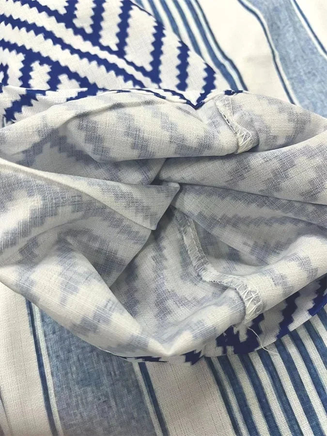Delia - Pantalones de rayas casuales con botones para mujer