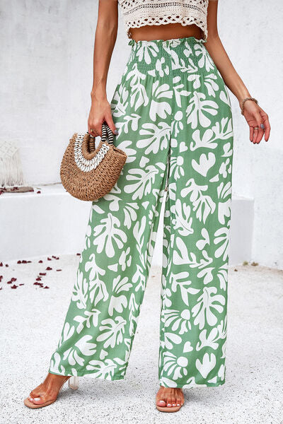 Noelia - Pantalones Amplios con Estampado y Bolsillos