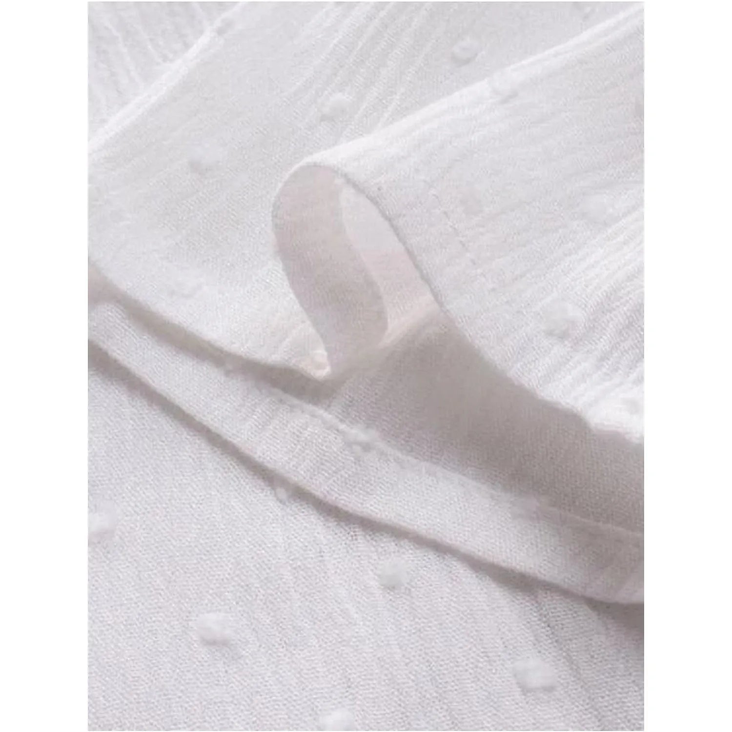 Alba - Blusa de encaje con cuello en V para mujer