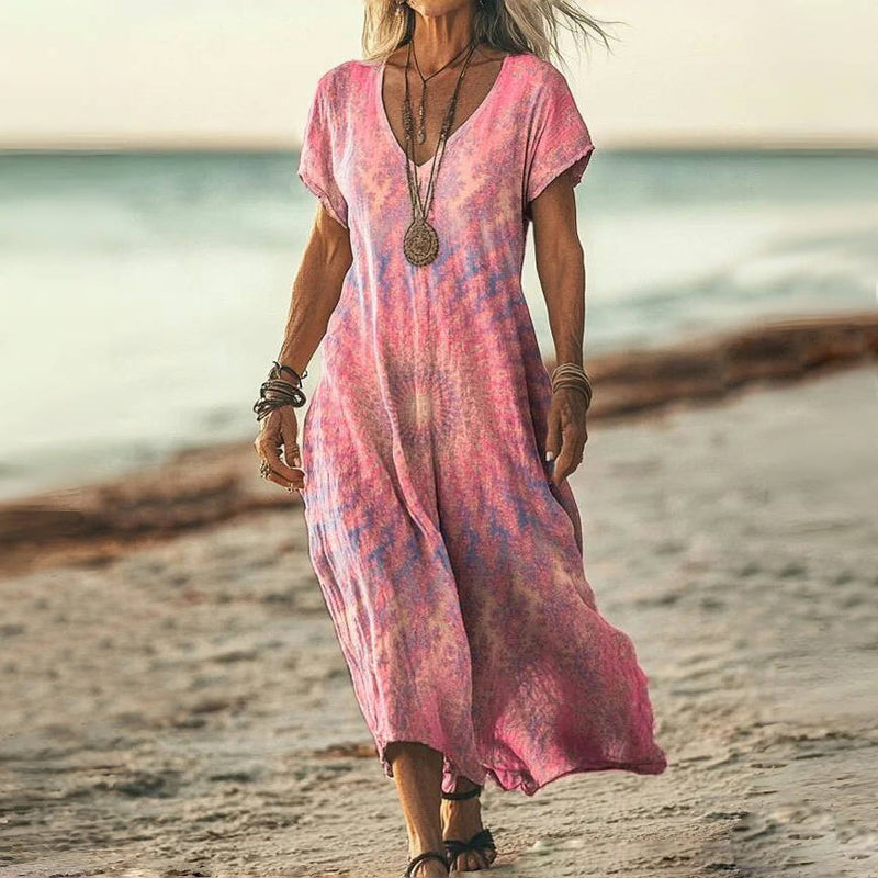 Marietta - Vestido Vintage con Efecto Degradado