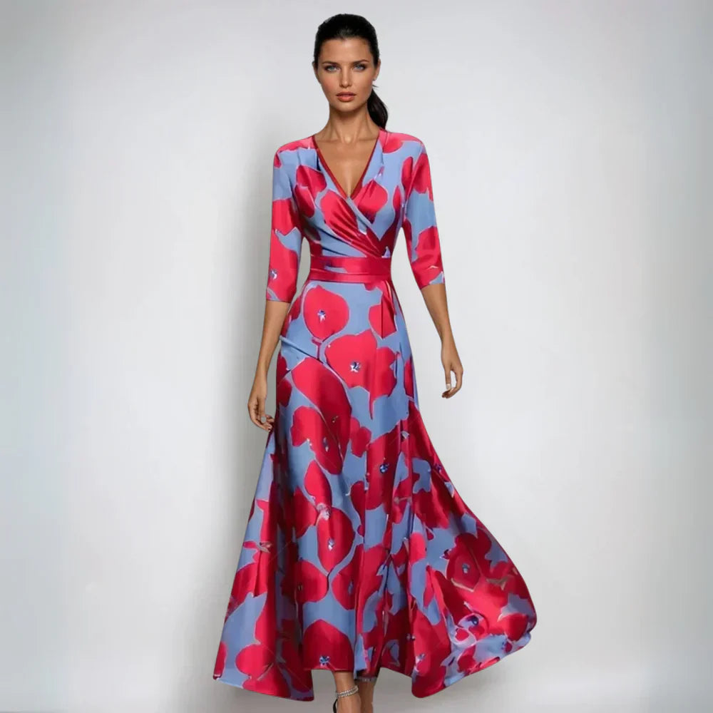 Erica - Sophisticated Floral Dress