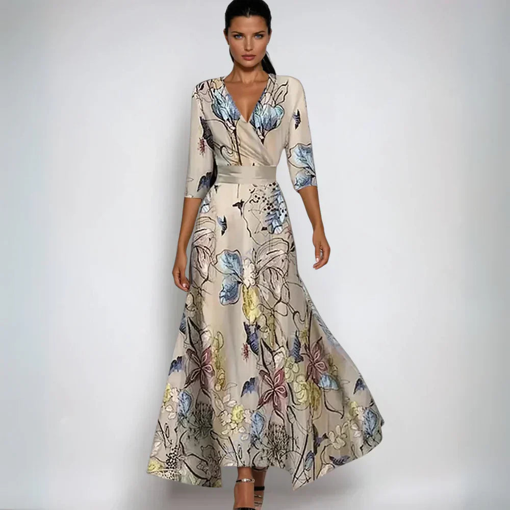 Erica - Sophisticated Floral Dress