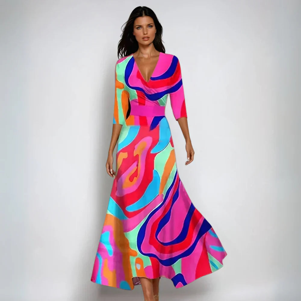 Erica - Sophisticated Floral Dress