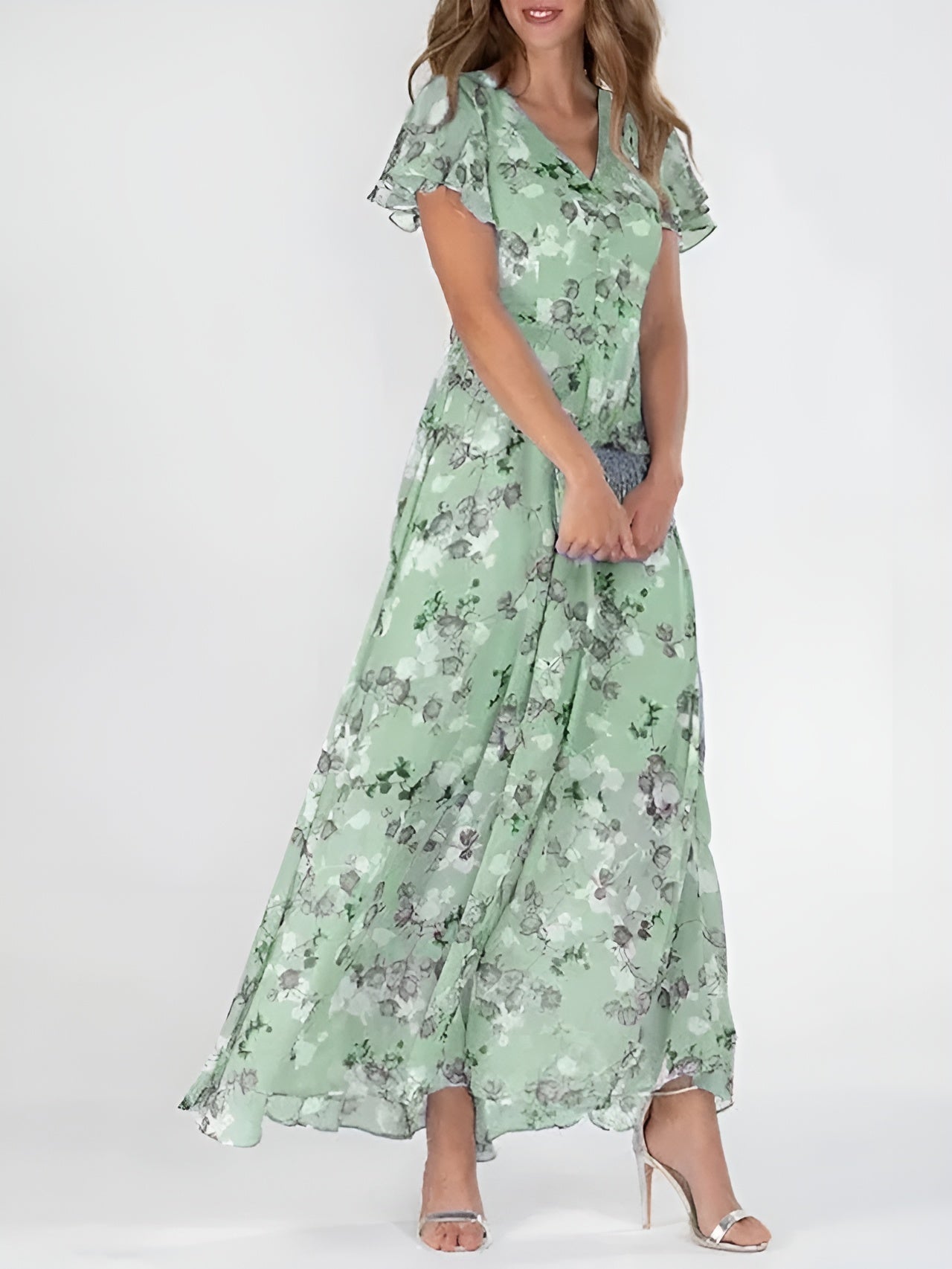 Halina | Vestido elegante que cubre el abdomen