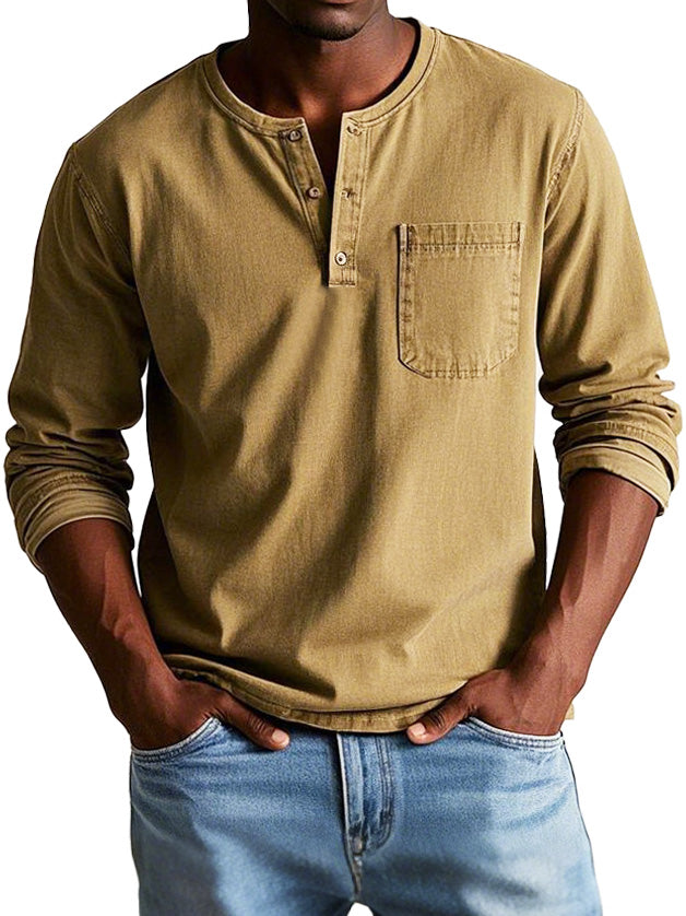 Jules™ | Camisa vintage de manga larga