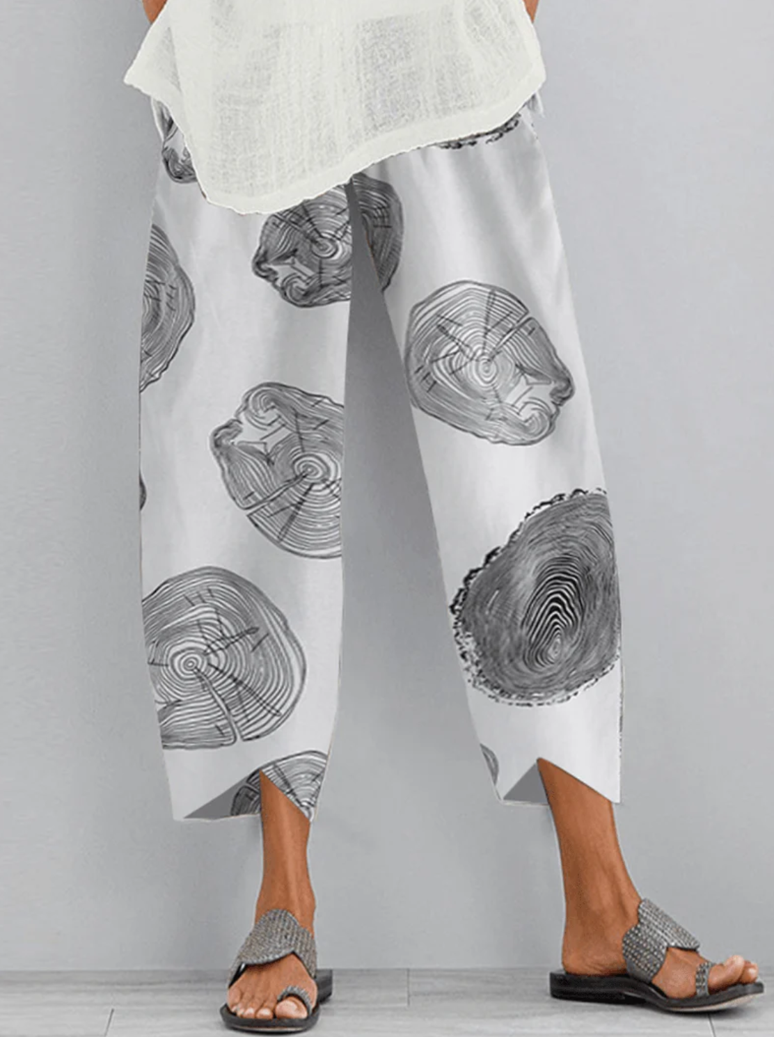 Delia - Pantalones de mujer cómodos con bolsillos laterales y cintura elástica