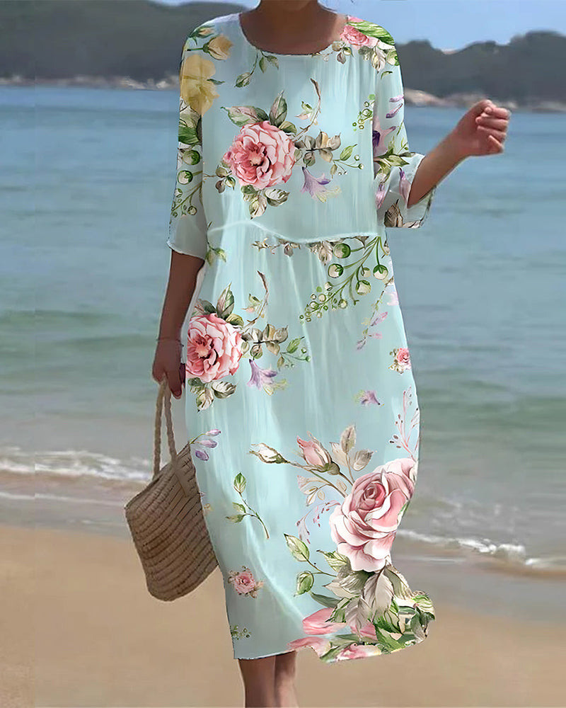Brisha - Elegante Vestido Floral