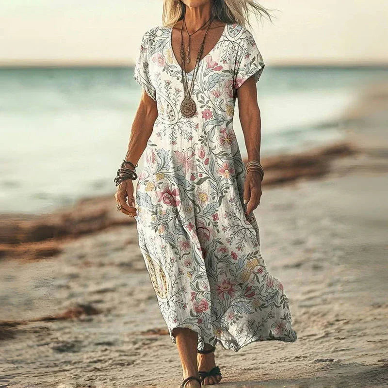 Marietta - Vestido Vintage con Efecto Degradado