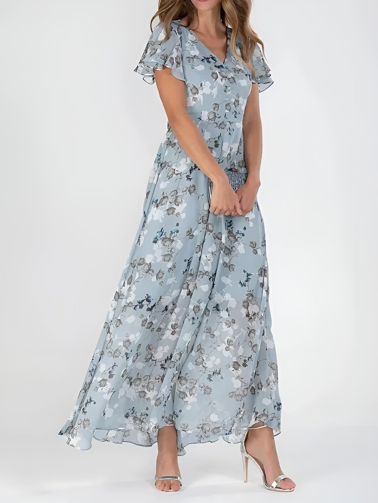Halina | Vestido elegante que cubre el abdomen