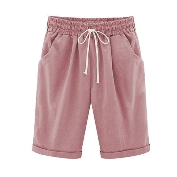 Elisa - Pantalones Cortos de Verano Cómodos y Casual con Cintura Elástica
