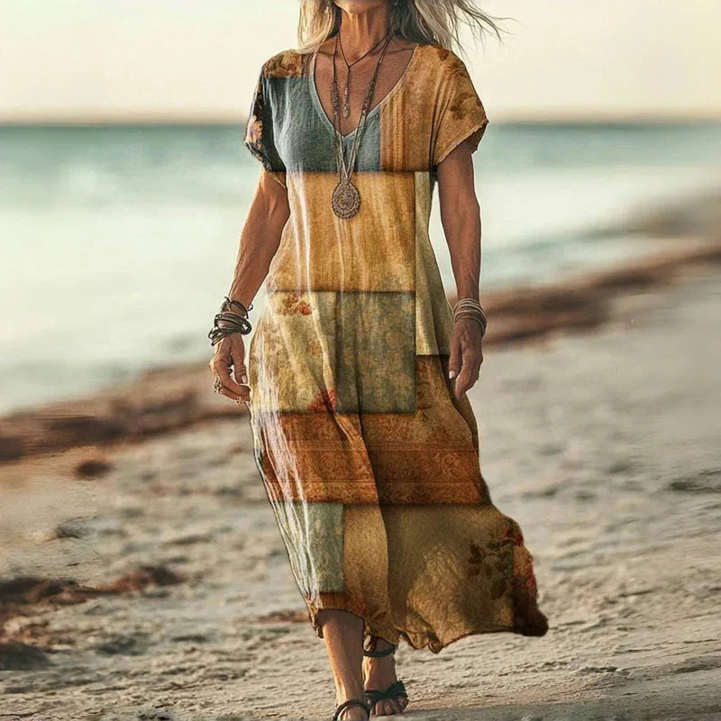 Marietta - Vestido Vintage con Efecto Degradado