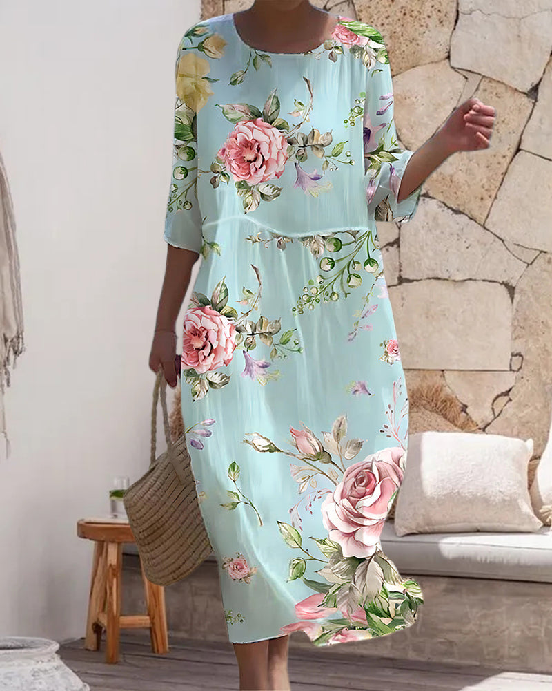 Brisha - Elegante Vestido Floral