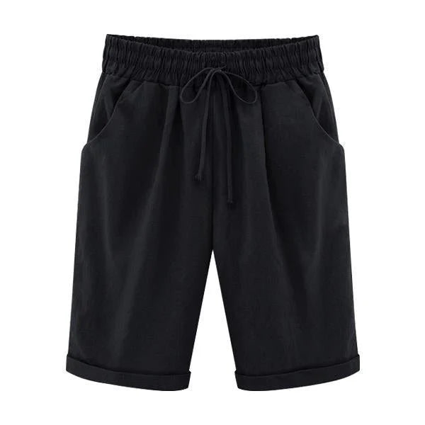 Elisa - Pantalones Cortos de Verano Cómodos y Casual con Cintura Elástica