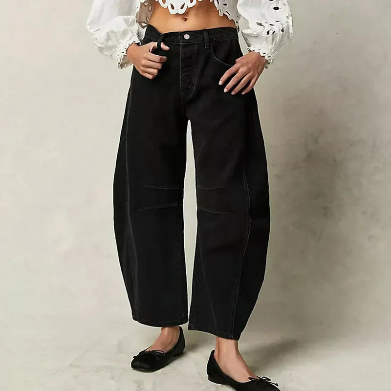 Jeans de pierna ancha para un estilo casual y cómodo