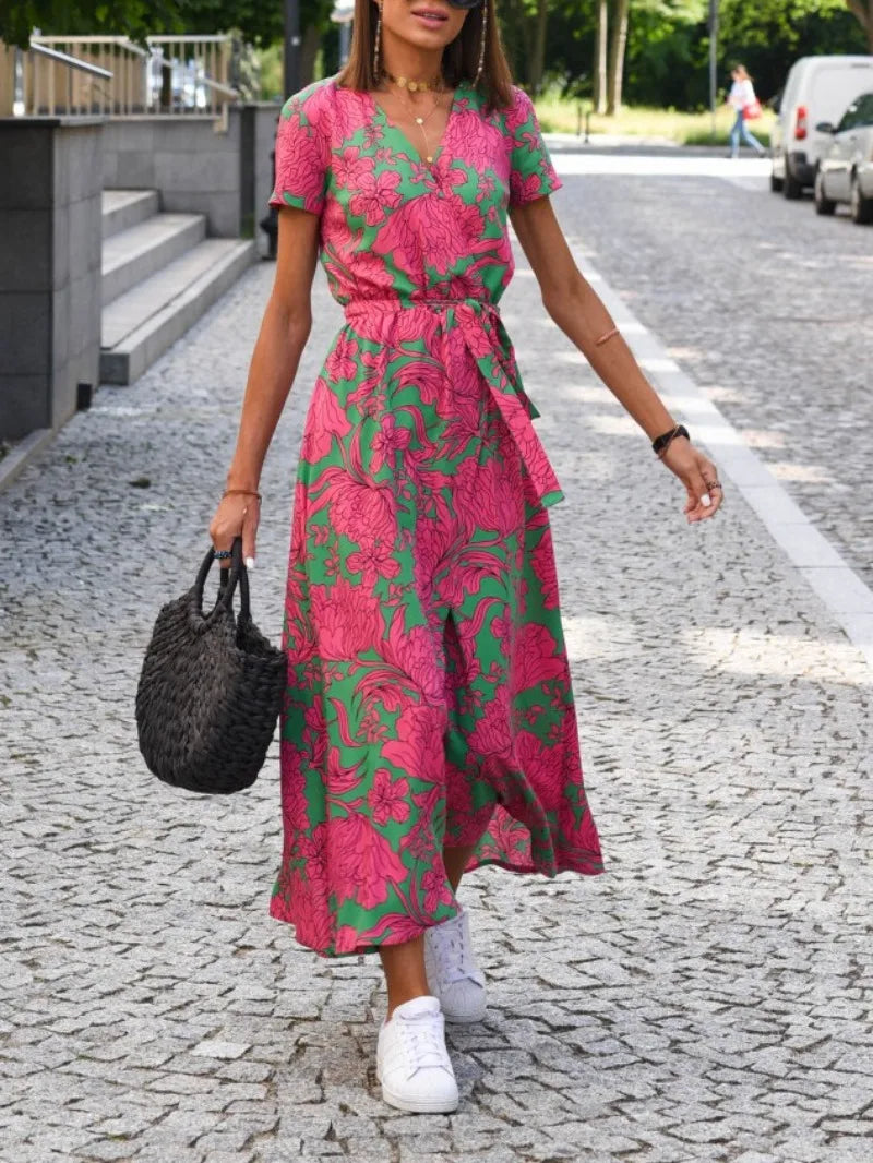 Anica - Stylish V-Neck Elegant Dress