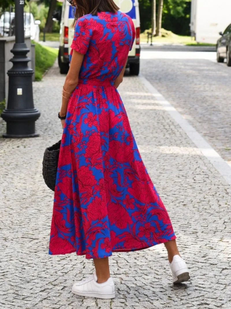 Anica - Stylish V-Neck Elegant Dress