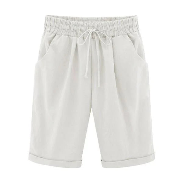Elisa - Pantalones Cortos de Verano Cómodos y Casual con Cintura Elástica