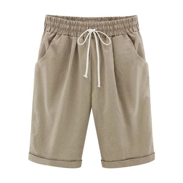 Elisa - Pantalones Cortos de Verano Cómodos y Casual con Cintura Elástica